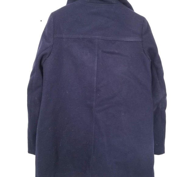 J. Crew size 6 Navy Blue Wool Coat - Picture 6 of 8
